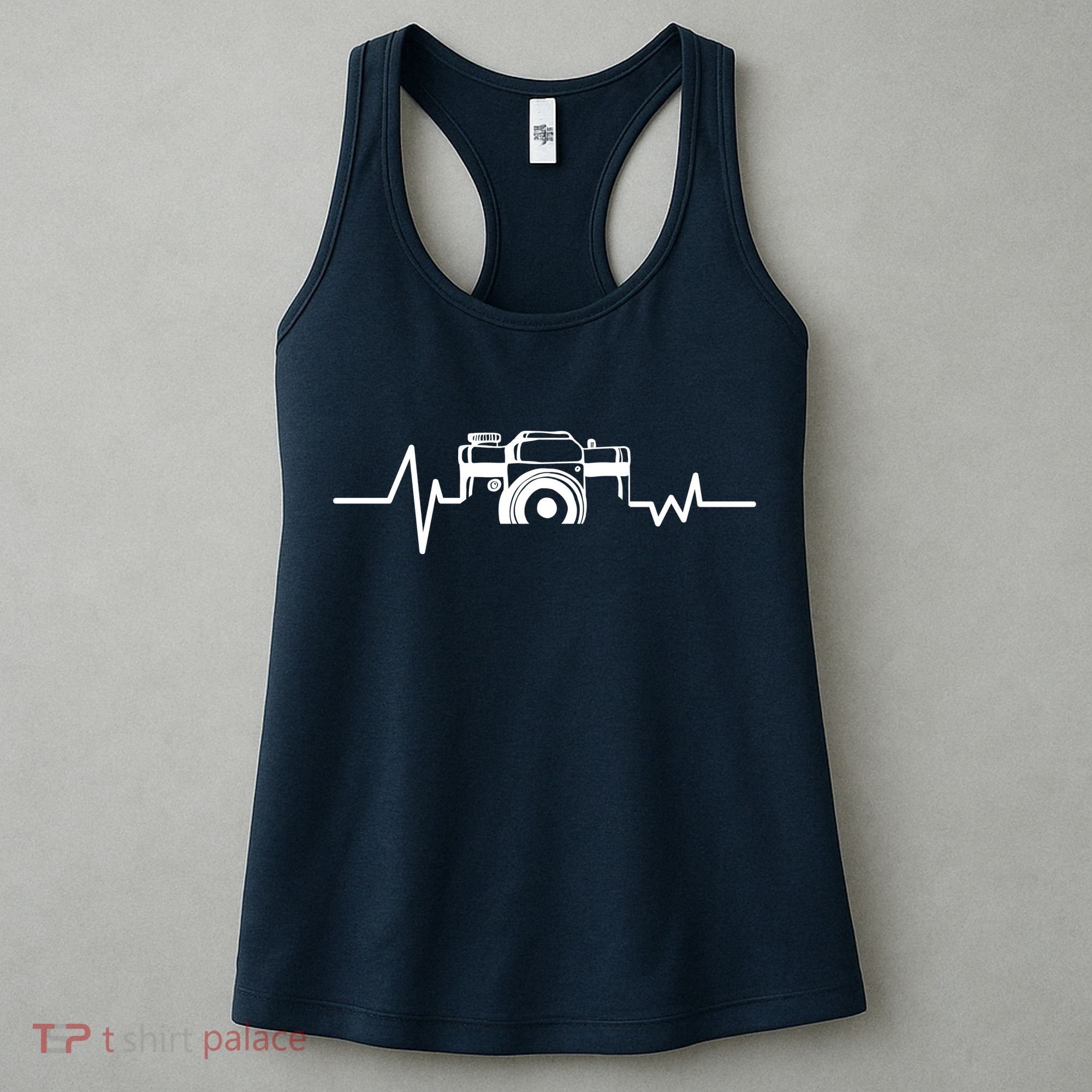 Camera Photographer Heartbeat Women's Tank Top