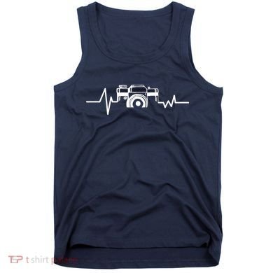 Camera Photographer Heartbeat Tank Top