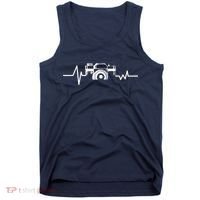 Camera Photographer Heartbeat Tank Top thumb 0
