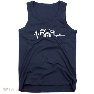 Camera Photographer Heartbeat Tank Top