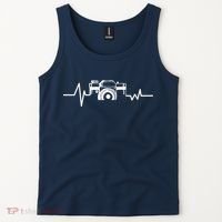 Camera Photographer Heartbeat Tank Top thumb 2