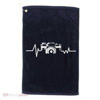Camera Photographer Heartbeat Golf Towel thumb 0