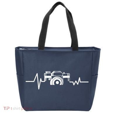 Camera Photographer Heartbeat Tote Bag
