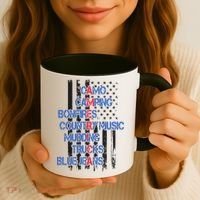 Camo Camping Bonfires Country Music Mudding  Trucks Blue Jeans Coffee Mug thumb 3