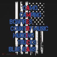 Camo Camping Bonfires Country Music Mudding  Trucks Blue Jeans Tank Top thumb 6