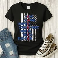 Camo Camping Bonfires Country Music Mudding  Trucks Blue Jeans Women's T-Shirt thumb 3