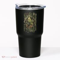 Camouflage American Flag Fishing Camo Tumbler thumb 0