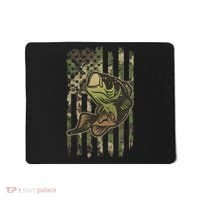 Camouflage American Flag Fishing Camo Mousepad thumb 0