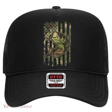 Camouflage American Flag Fishing Camo Hat