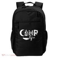 Camp Life Cute Camping Nature Logo Backpack thumb 0