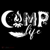 Camp Life Cute Camping Nature Logo Women's Hoodie thumb 2