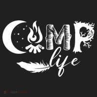 Camp Life Cute Camping Nature Logo Tumbler thumb 3