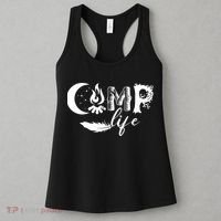 Camp Life Cute Camping Nature Logo Women's Tank Top thumb 3