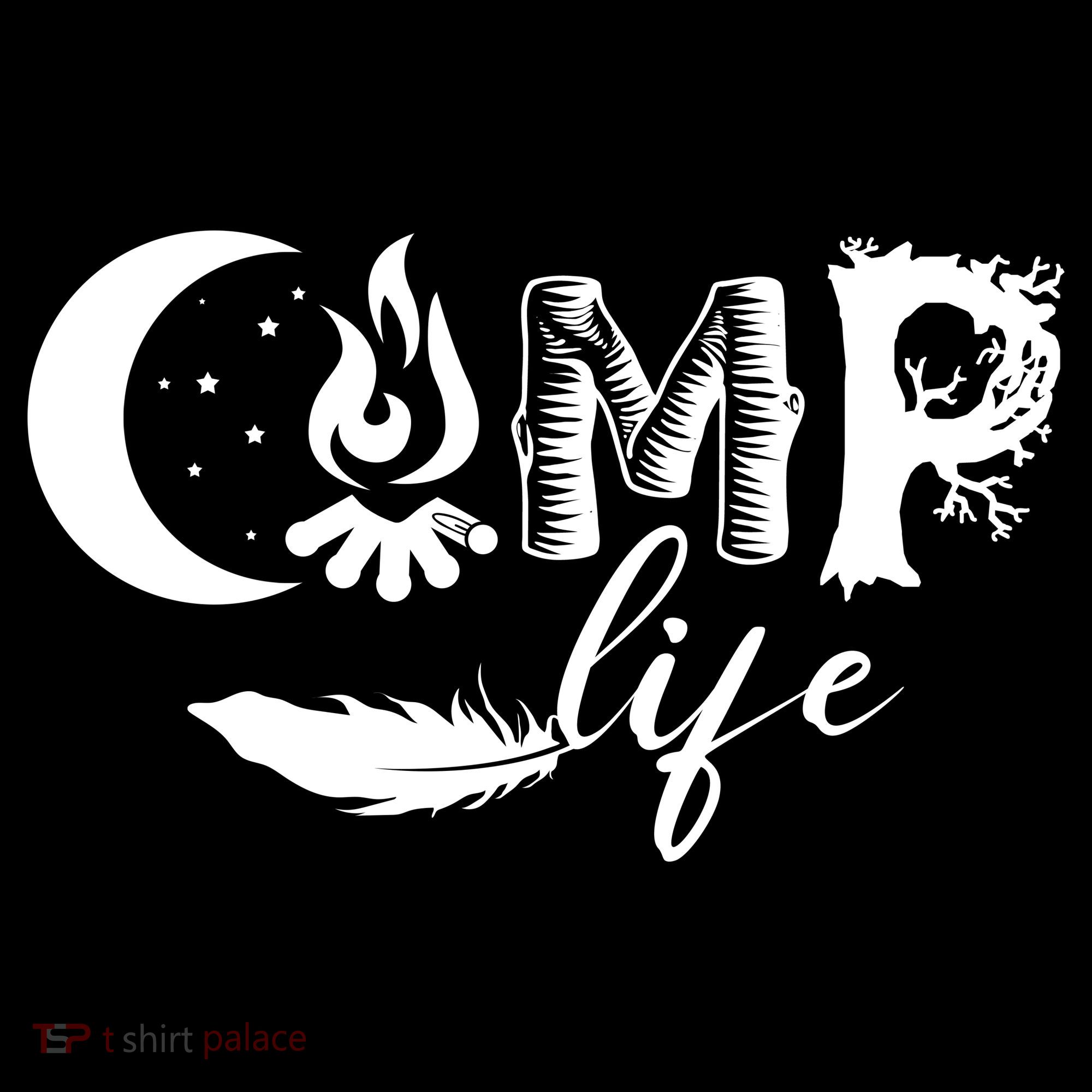 Camp Life Cute Camping Nature Logo Women's Tank Top