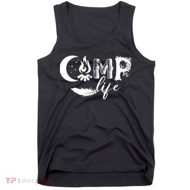 Camp Life Cute Camping Nature Logo Tank Top