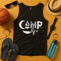 Camp Life Cute Camping Nature Logo Tank Top thumb 4