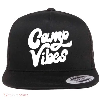 Camp Vibes Flat Bill Trucker Hat
