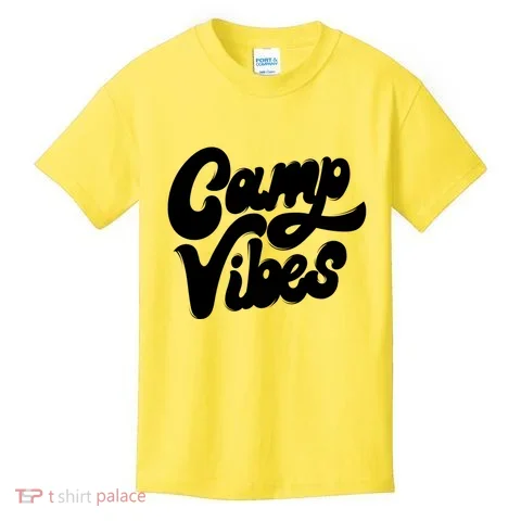 Camp Vibes Kids T-Shirt in the selected color