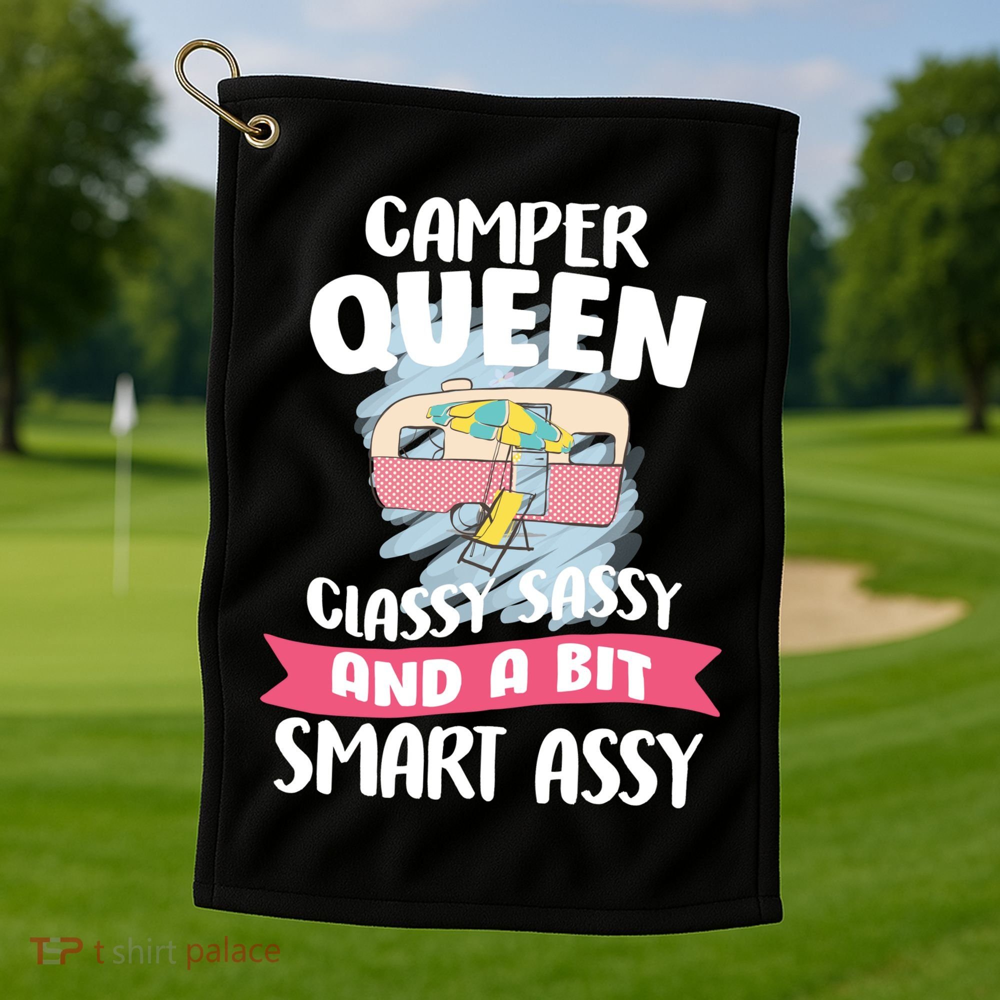 Camper Queen Golf Towel