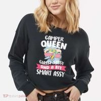 Camper Queen Cropped Pullover Crew thumb 2