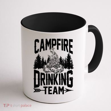 Campfire Drinking Team Coffee Mug back