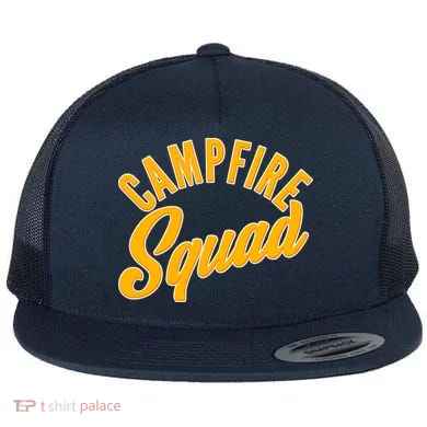 Campfire Squad Flat Bill Trucker Hat