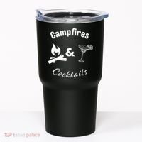 Campfires And Cocktails Tumbler thumb 0