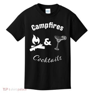 Campfires And Cocktails Kids T-Shirt