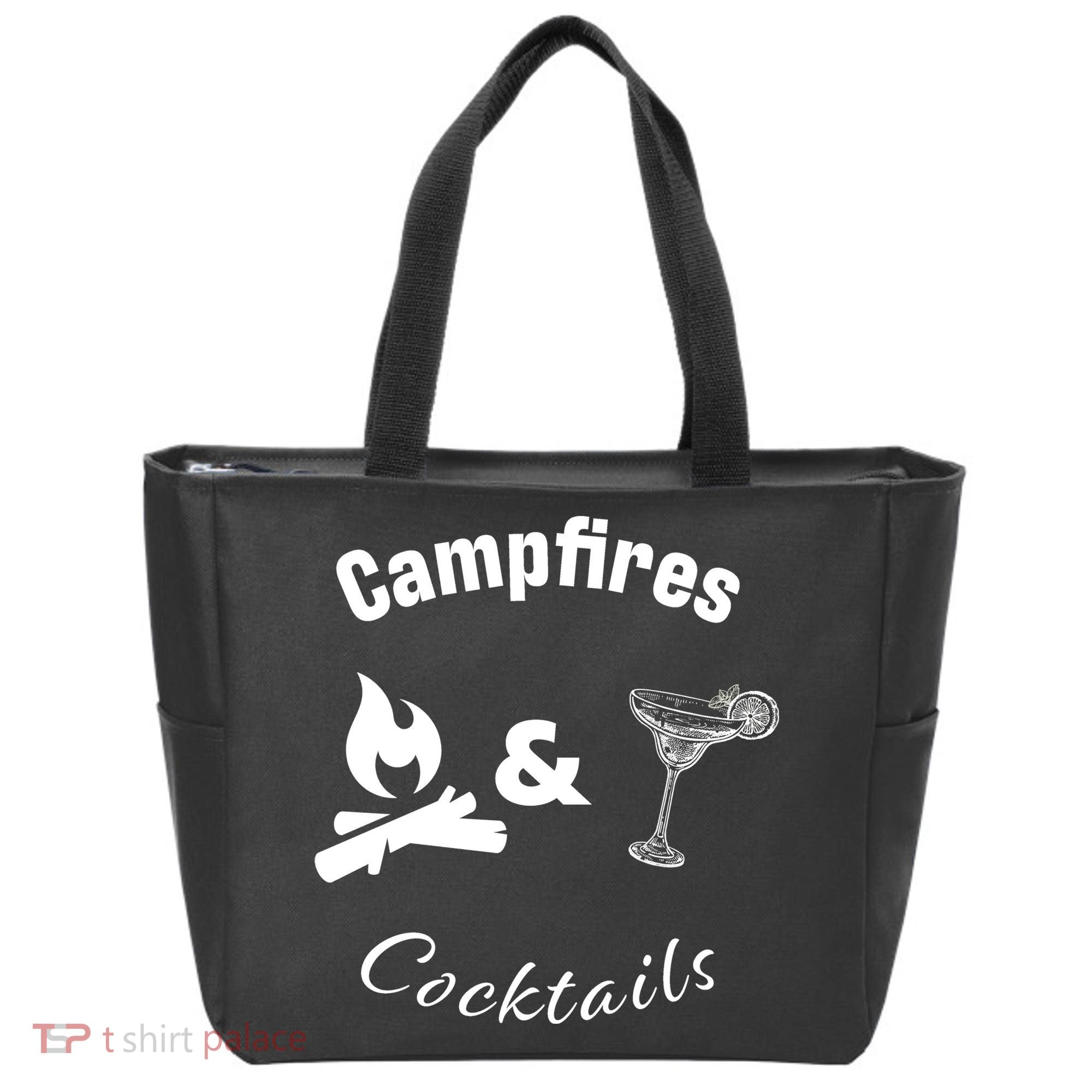 Campfires And Cocktails Tote Bag