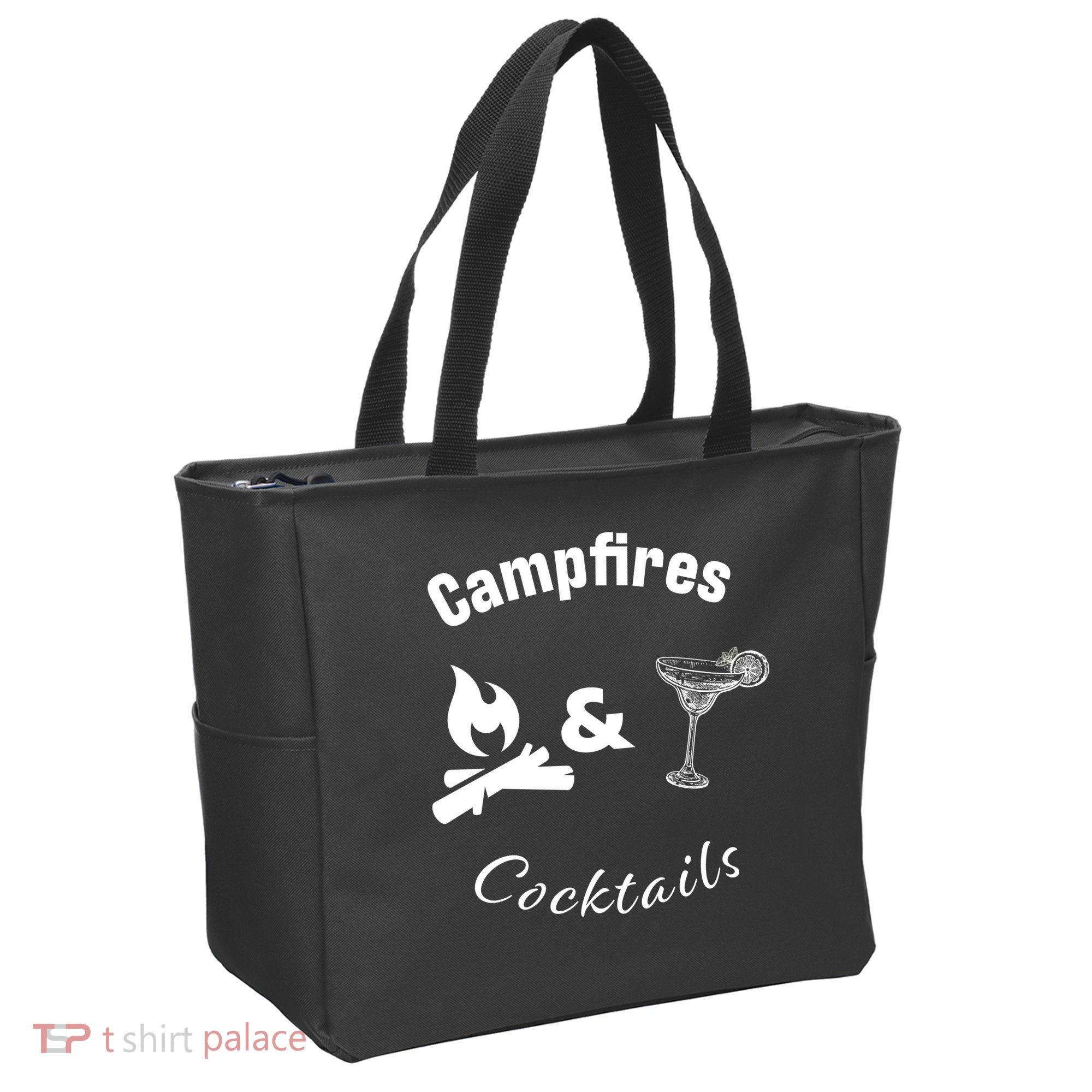 Campfires And Cocktails Tote Bag