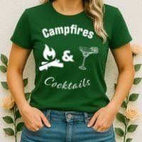 Campfires And Cocktails Women's T-Shirt thumb 2