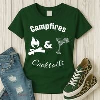 Campfires And Cocktails Women's T-Shirt thumb 3