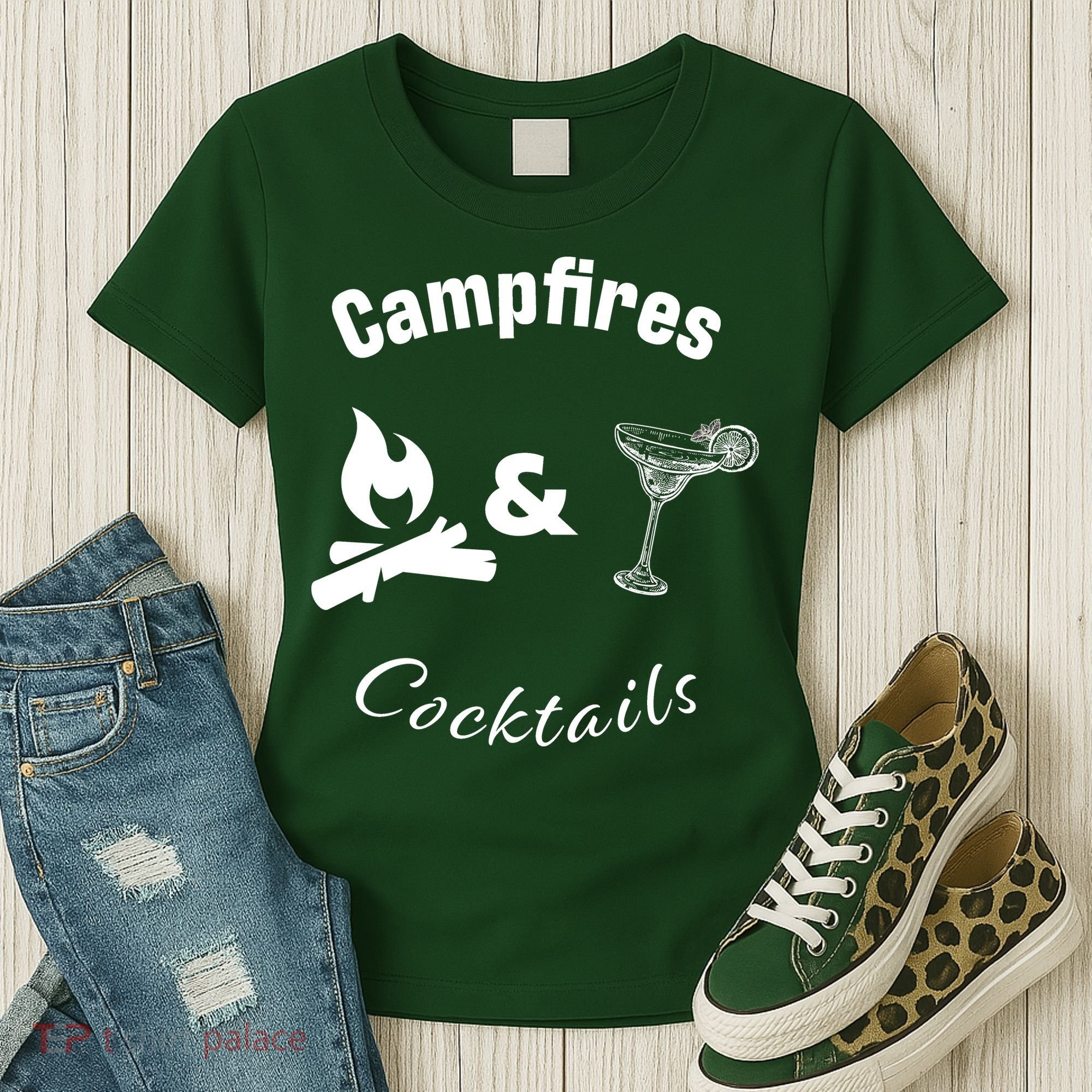 Campfires And Cocktails Women's T-Shirt