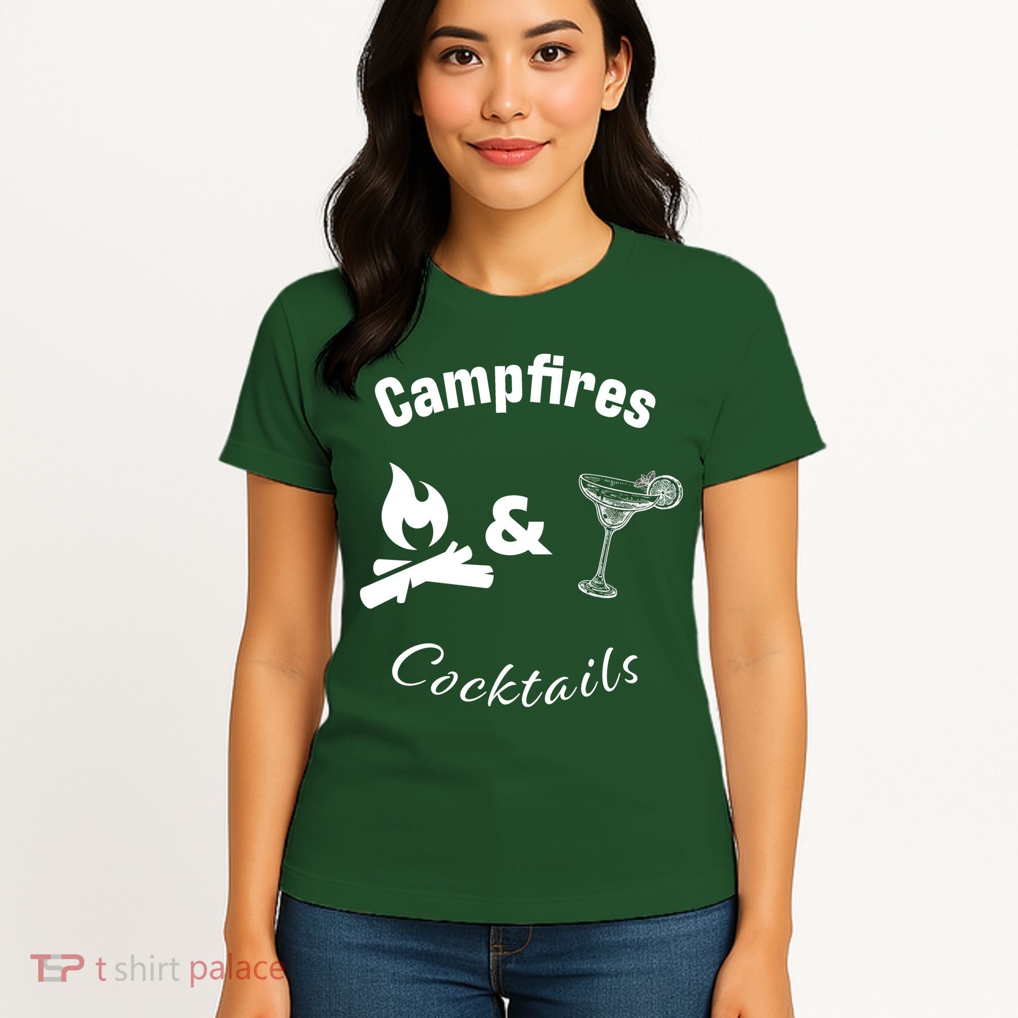 Campfires And Cocktails Women's T-Shirt