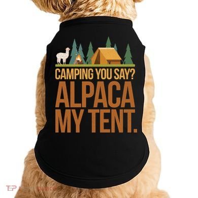 Camping Alpaca My Tent Doggie Tank