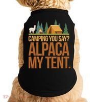 Camping Alpaca My Tent Doggie Tank thumb 0