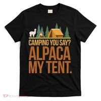 Camping Alpaca My Tent T-Shirt thumb 0