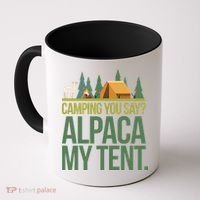 Camping Alpaca My Tent Coffee Mug thumb 0