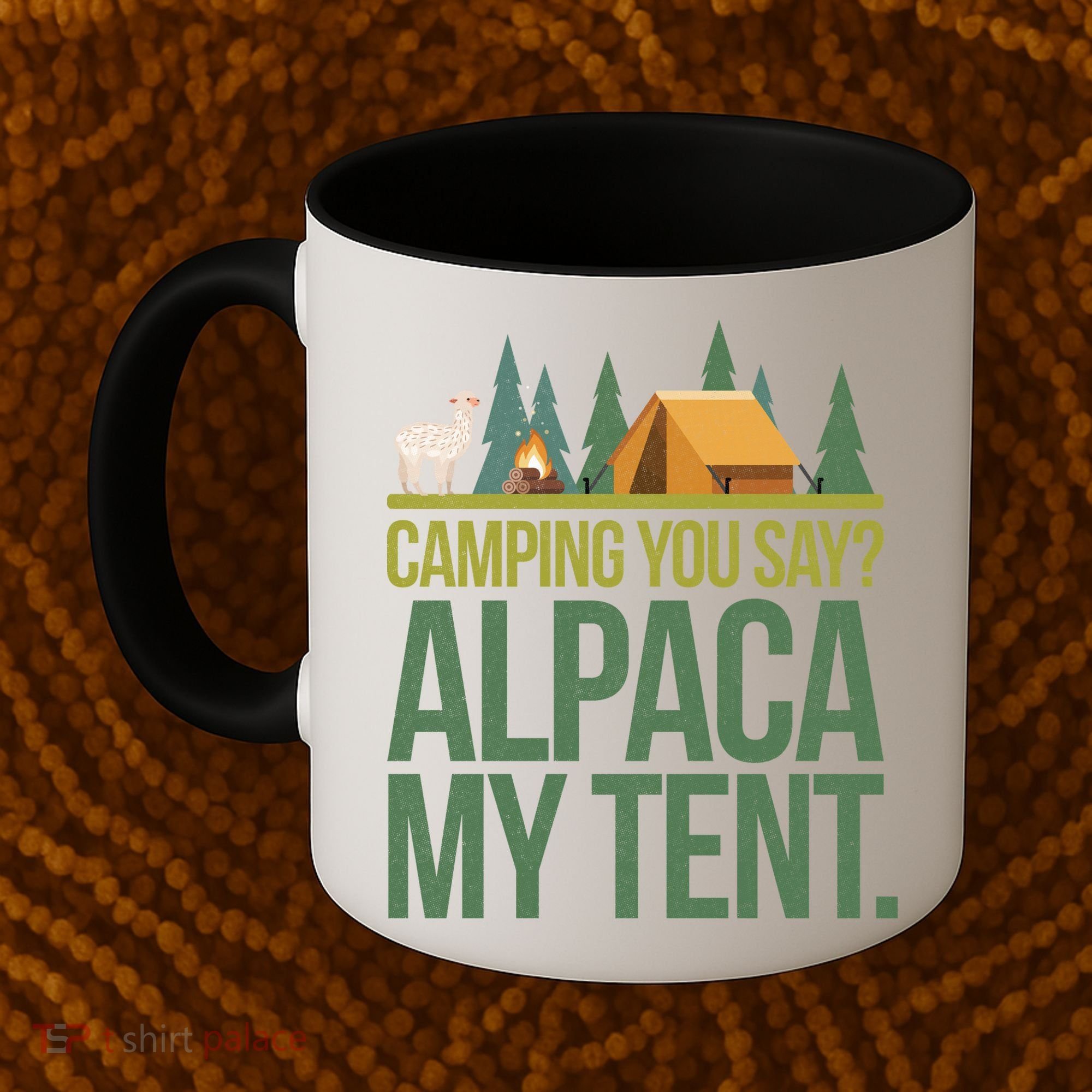 Camping Alpaca My Tent Coffee Mug