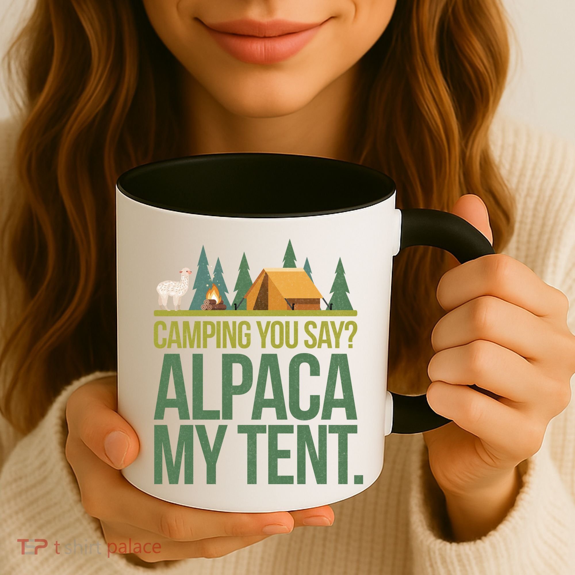 Camping Alpaca My Tent Coffee Mug