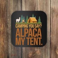 Camping Alpaca My Tent Coaster thumb 0