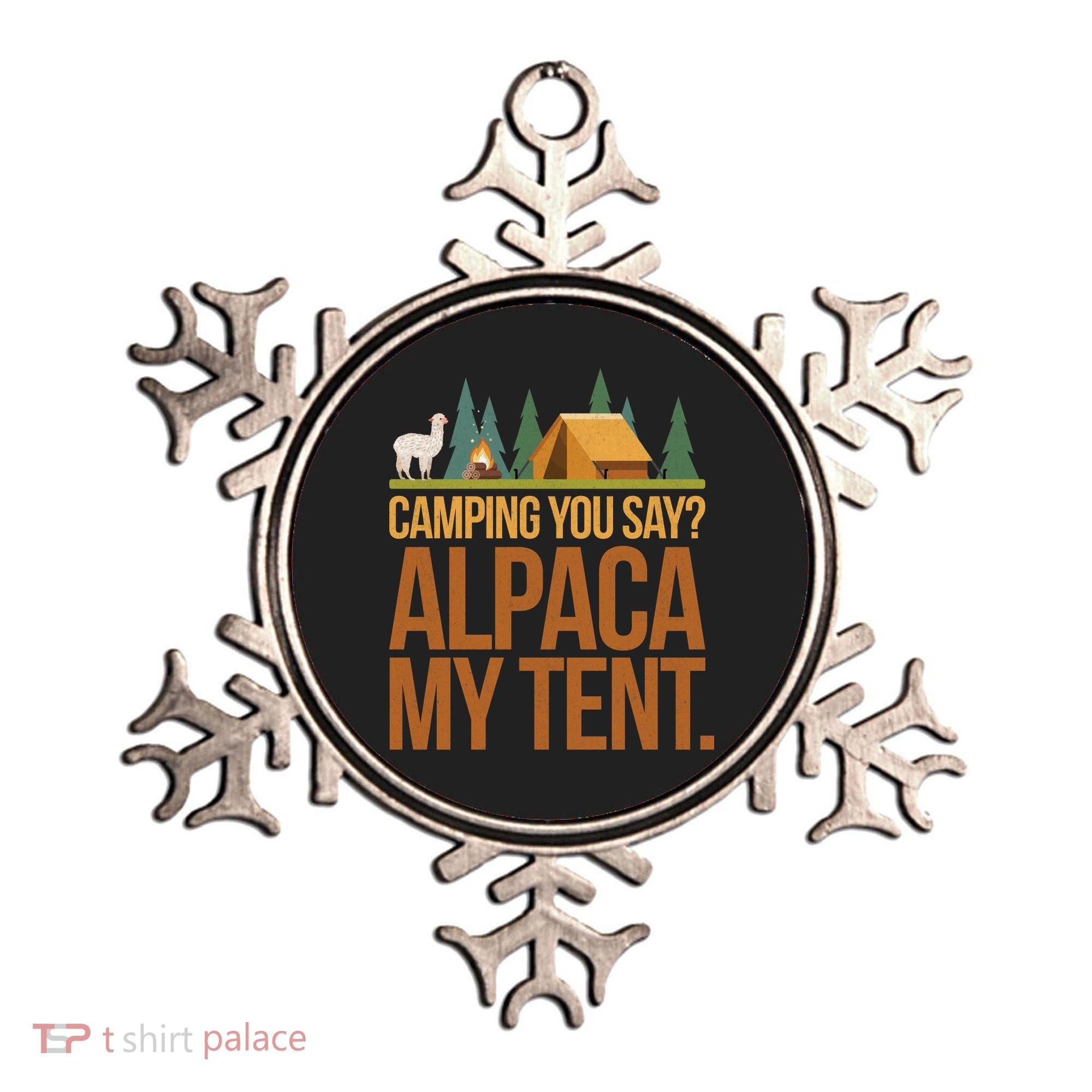 Camping Alpaca My Tent Ornament
