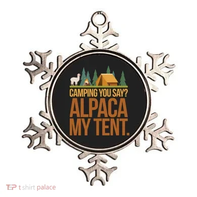 Camping Alpaca My Tent Ornament