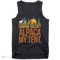 Camping Alpaca My Tent Tank Top thumb 0