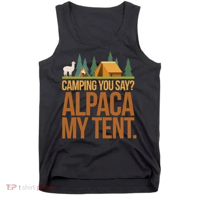Camping Alpaca My Tent Tank Top