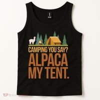 Camping Alpaca My Tent Tank Top thumb 2