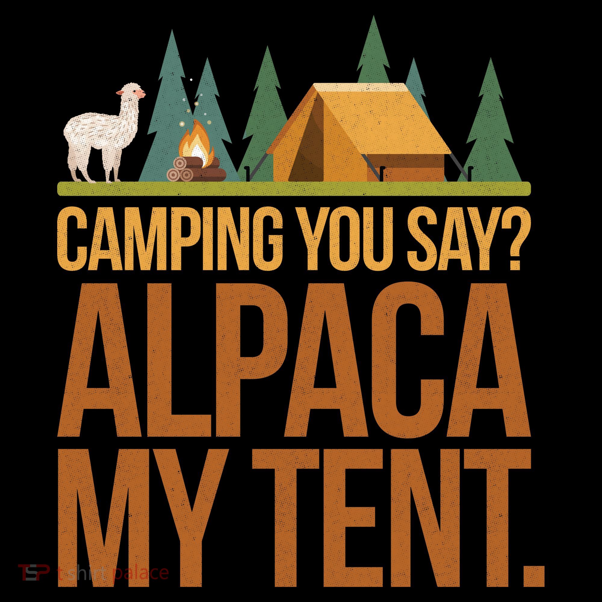 Camping Alpaca My Tent Tank Top