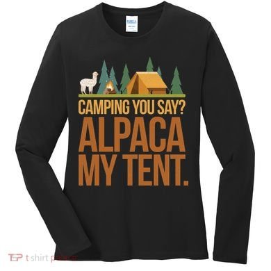 Camping Alpaca My Tent Women's Long Sleeve Shirt