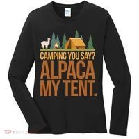Camping Alpaca My Tent Women's Long Sleeve Shirt thumb 0