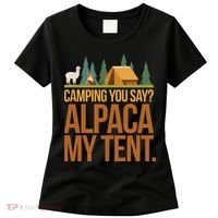 Camping Alpaca My Tent Women's T-Shirt thumb 0